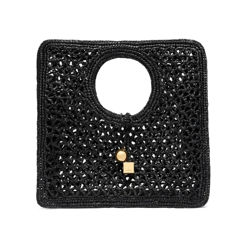 Luxury Bags On Sale - Interlocking-closure Tote Bag Women Black Flat