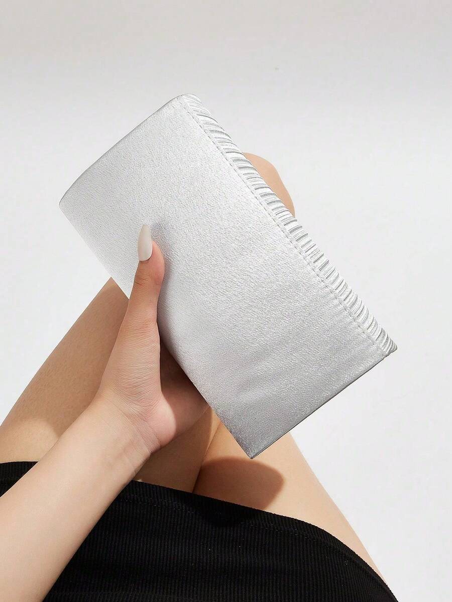 Womens Pleated Satin Mini Flap - огляд і ціна Mini Bag Evening Clutch