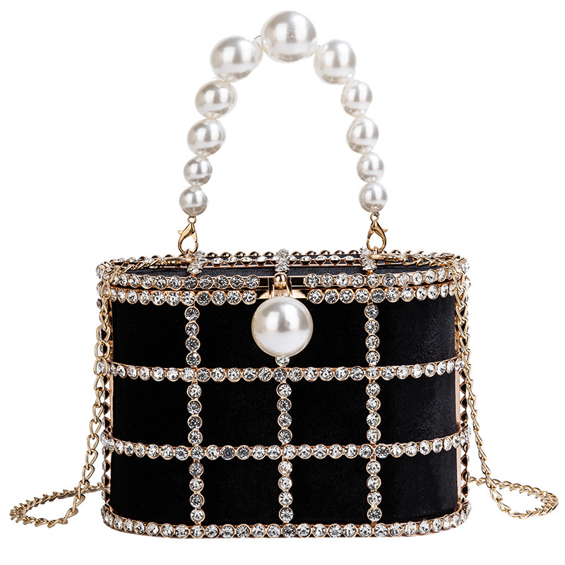 Luxury Diamond Metal Bucket Pe - огляд і ціна Luxury Bags On Sale