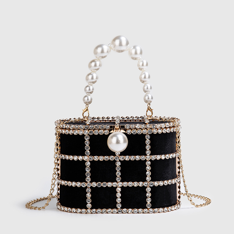 Luxury Diamond Metal Bucket Pe - огляд і ціна Luxury Bags On Sale