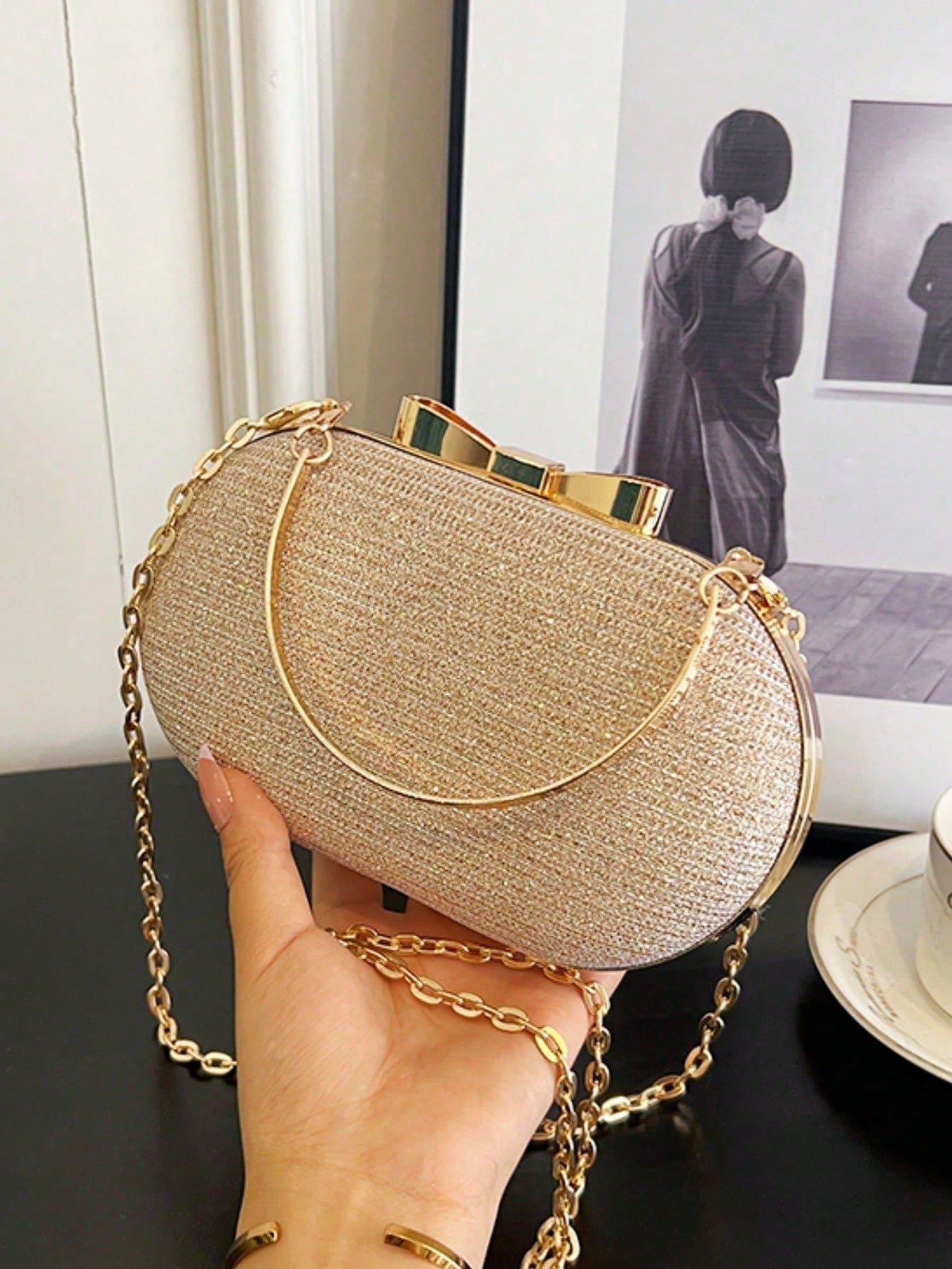 Glitter Sequin Mini Box Clutch - огляд і ціна Mini Bag Evening Clutch