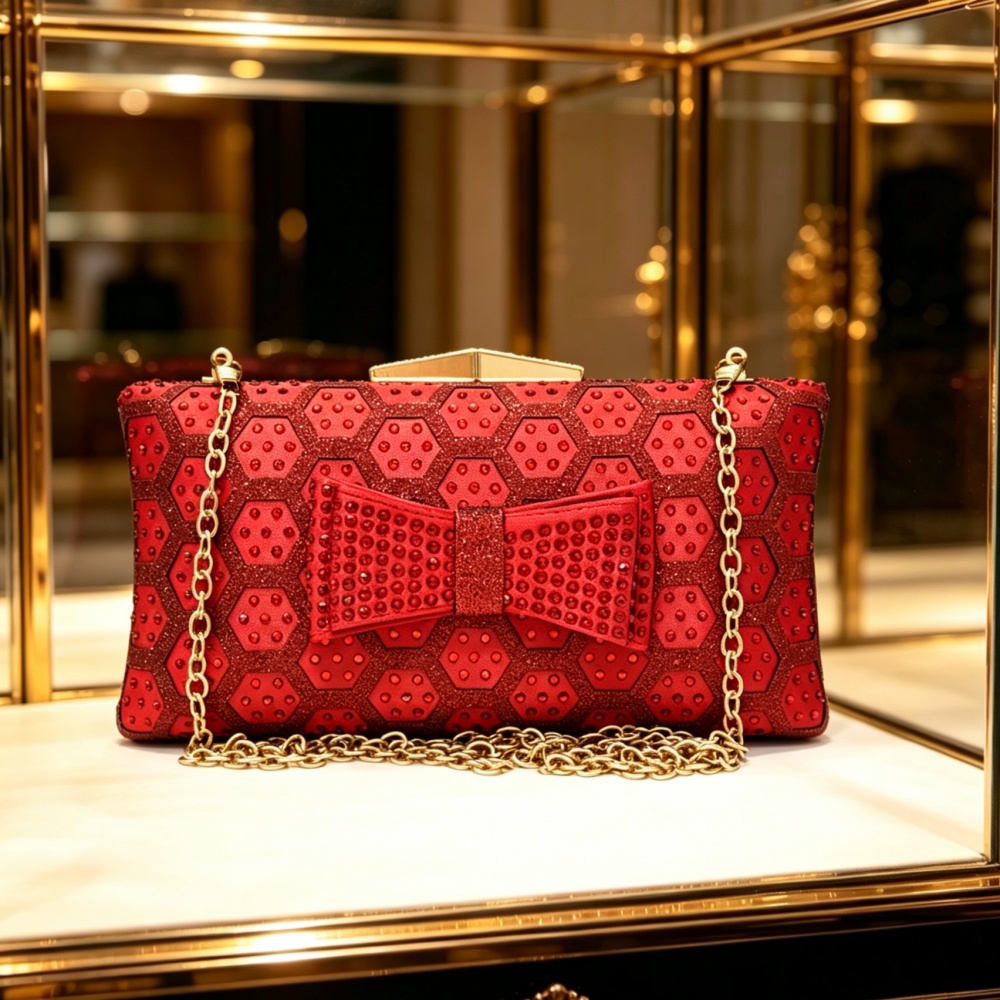 Women Crystal Bow Evening Clut - огляд і ціна Luxury Bags On Sale