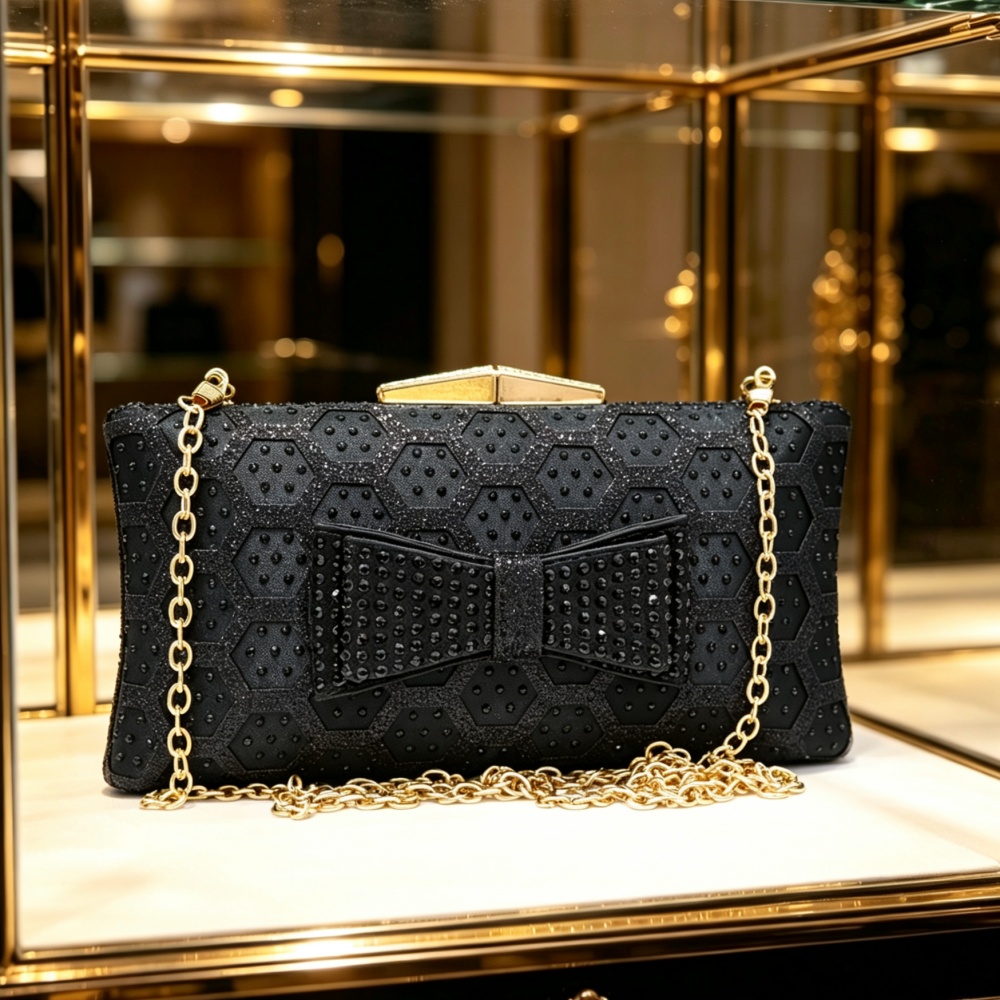 Women Crystal Bow Evening Clut - огляд і ціна Luxury Bags On Sale