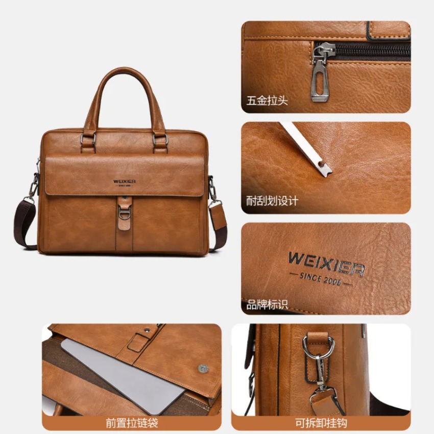 Brand new men's handbag retro  - огляд і ціна Luxury Bags Laptop