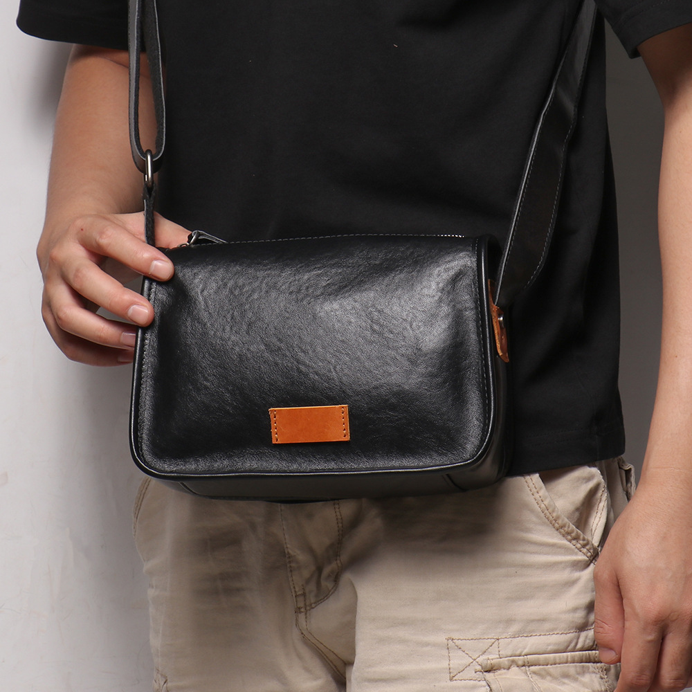 Men's Genuine Leather Shoulder - огляд і ціна Luxury Bags Sling