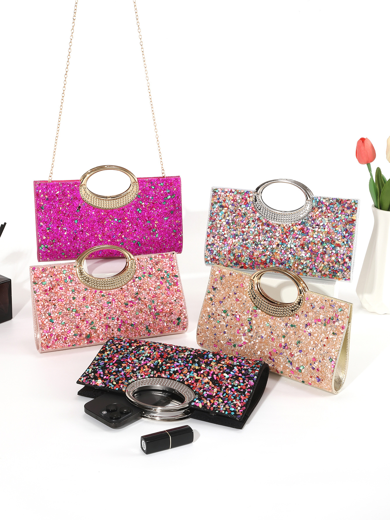 2025 New Single Side Stone Eve - огляд і ціна Mini Bag Evening Clutch