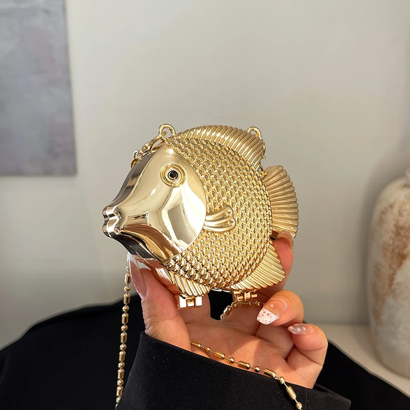Cute Little Fish Shape Metal M - огляд і ціна Mini Bag Evening Clutch